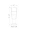 Z-Lite Helix 1 Light Outdoor Pier Mounted Fixture, Black And Clear Seedy 591PHM-533PM-BK - alternate 7
